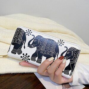 Elephant Print Wallet